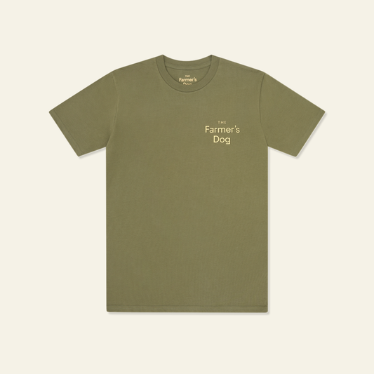 The Farmer's Dog T-shirt – Moss Green