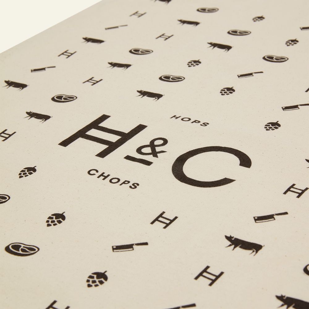 Hops & Chops Tea Towel