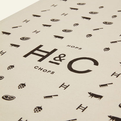 Hops & Chops Tea Towel