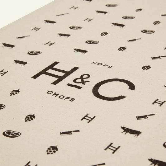 Hops & Chops Tea Towel